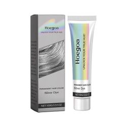 Hoegoa Gray Hair Cream Lock Color ei vahingoita hiuksia ravitseva kasviuute hiustenhoito trendikäs hiusväri kampaamoaine 100G