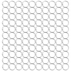 100kpl irtolehtien kansiorenkaat avaimenperät kirjarenkaat kansiorenkaat leikekirjaan / albumiin / käsityöhön Hopea 25Mm