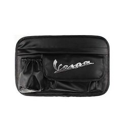 Skootterin nahkaiset vedenpitävät hansikaslaukut säilytyslaukku sivulaukku tankkilaukku Vespa GTS LX LXV Sprint Primavera 50 125 250 300 GTS300 Musta