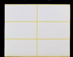 Almindelige hvide etiketter. Selvklæbende adresseetiketter. 100x50mm. Klæbrig. Blanke portoklistermærker. (hvid) (90 stk.)