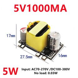 Ac-dc 5v 2000ma 12v 1000ma 24v 500ma 10w præcision sorteper konverter ac 220v til 5v dc trin ned transformer strømforsyning modul 5v 1000ma