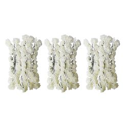 3 x kunstige 10 stk buketter af blomster Hvid Deco bryllupshus