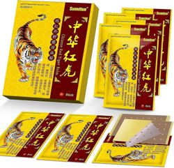 2024 -Sumifun 64kpl Kivunlievityslaastarit - Selkäkipulaastari - Kiinalaiset Red Tiger Balm Patches - Tiger Balsami kaikille kehon osille,Olkapääki...