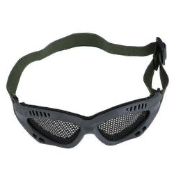 Taktiset lasit Airsoft ulkona teräsverkko silmien suojalasit6417242416034 Armeijan vihreä