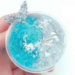 Handuo Fishtail Slim Farve Mud Havfrue Crystal Mud hvid blå