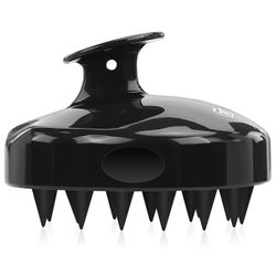 Linkrunning Hovedbundsmassager shampoobørste med bløde og fleksible silikonebørster til hårpleje og hovedafslapning, ergonomisk hovedbundsskrubber ...