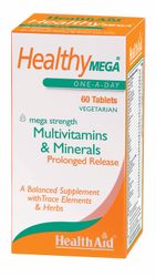 Health Aid Healthy Mega - Pitkäaikainen julkaisu, 60 tablettia