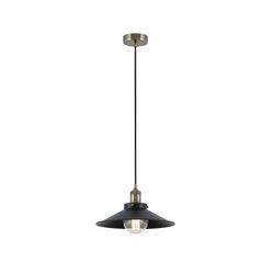 Faro Lighting Faro Marlin - 1 Light Dome Loft Vedhæng Sort, Guld med sort skygge, E27