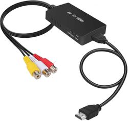 Ssyy Rca-Hdmi-muunnin, komposiitti-Hdmi-sovittimen tuki 1080p Pal/ntsc