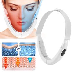 V-form Face Lifter Face Double Chin slankende Massager Ems Led Light Smart Electric Fold Stand Facial Machine Anti Age Rynke