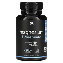Sports Research Urheilututkimus, magnesium, L-treonaatti, 2,000 mg, 90 kasviskapselia
