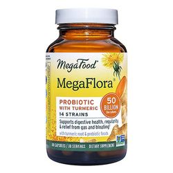 MegaFood MegaFlora Probiotic kurkumalla, 60 korkkia (1 kpl pakkaus)
