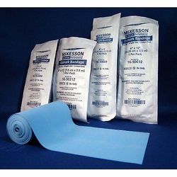 McKesson Esmark -puristusside 4 tuumaa x 3 jaardia vakiopuristus itsekiinnittyvä suljin sininen, määrä 1 (1 kpl pakkaus)