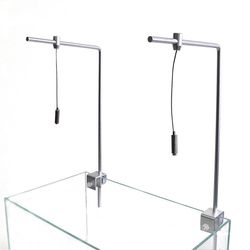Säädettävä säiliön asennuskiinnike Universal Fish Tank Light Stand Light Stand Standing Kit Aquarium tarvikkeet Hopeanvalkoinen