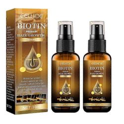 1-3x Biotin Hair Fast Growth Serum Spray Anti Hair Loss Prevent Eteeriset öljyt Kuivumista estävä Kaljuuntumisen hoito Hiustenhoito 30ml 2PCS