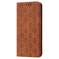 Gangxun Kompatibel med Realme Gt 5g taske læder magnetisk flip folio cover tegnebog brun