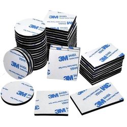 Augro Erittäin vahva kaksipuolinen teippi, 3M tehokas kaksipuolinen vaahtomuoviteippi, 60 kpl kaksipuolinen teippi lattialle, oville, muoville, las...