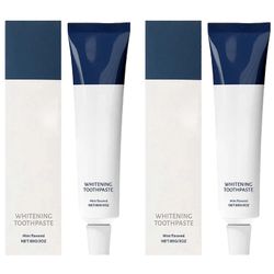 Nanohydroksiapatiitti hampaita valkaisevat hammastahnat, joissa on kookosöljyä ja ksylitolia, fluorittomia ikeniä, hoitoa ja raikastaa hengitystä 2pcs