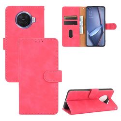 Etui til Oppo Ace2 Cover Premium Læder med kortholder Flip Folio Magnetisk Etui Coque - Sort Pink