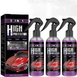 3PCS High Protection 3 in 1 spray, Newbeeoo auton pinnoitesuihke, 3-in-1 korkean suojan autosuihke, 3 in 1 korkean suojan nopea autokeraaminen pinn...