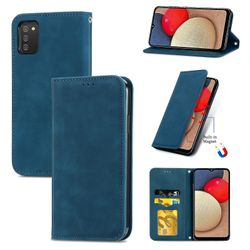 Gangxun Sag til Samsung Galaxy A02s Magnetisk Lukning Læder Tegnebog Cover Housse Etui Shockproof - Blå