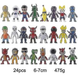 Pvc Stumble Guy Taistelupelihahmot Malli Juguetes Stumble Guys Anime Toiminta- ja leluhahmot asetettu lapsille Syntymäpäivä [xh] 24 kpl