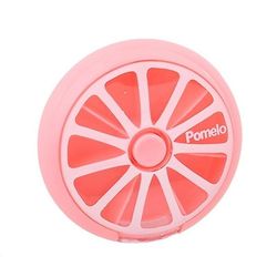 Bærbar Ugentlig Pill Box Dispenser Vitamin Pill Dispenser Candy Opbevaringsboks Pink