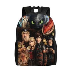 Lapset Kuinka kouluttaa lohikäärmeesi hampaaton reppu Vedenkestävät korkeakoulun koululaukut Kirjalaukku Matkavaellus Retkeily Daypa-XTYD365