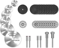 Mini Diamond Cutting Disc Mini HSS sirkelsagblad Mini harpiks skjæreskive for treglass plastmetallstein (32 stk)