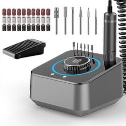 40000rpm sähköinen kynsipora ammattimainen manikyyrikone harjattomilla moottorikynsillä hiomakone Hiekkalaatikko Kynsisalongin kiillotuslaitteet Ha...