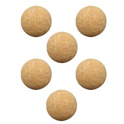 6kpl vaihdettavia korkkipalloja ammattimainen korkki foosball kulutusta kestävä jalkapallo foosball Khaki 3.6X3.6X3.6CM