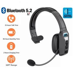 Trucker Bluetooth 5.2 langattomat kuulokkeet melua vaimentava mikrofoni mobiililaitteille ja tietokoneille