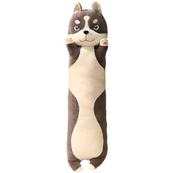 Huizhiwentong Husky Hund Pude Forlænget 110cm Plys Legetøj