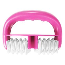 2 hjul Rulle Muskel Relaxer Massager Ben Talje Cellulite Massage Roller Pink