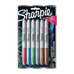 Sharpie metallinen pysyvä hienotussi hieno kärkikärki kestävä valikoima 6pk