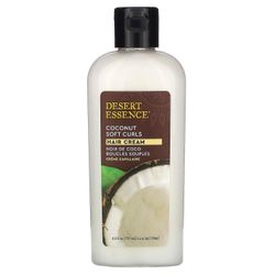 Desert Essence, pehmeät kiharat hiusvoide, kookos, 6,4 fl oz (190 ml)