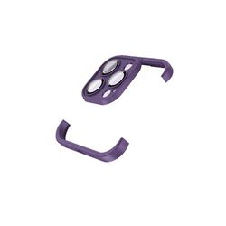 Kehyksetön suojakuori iPhone 14 Pro Maxille, ohut pehmeä TPU-iskunkestävä suojakuori kameran linssinsuojalla, uusi violetti