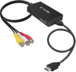 Rca-hdmi-muunnin, komposiitti-hdmi-sovitintuki 1080p Pal / ntsc A