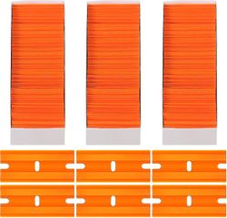 300 stycken rakhyvlar av plast blad Plastblad Blad dubbelkantad kniv, rakhyvelskrapa av plast med en spetsspår Kantblad för att ta bort dekaler