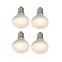 4-pakkaus matelija UVB UVA -lämpölamppulamppu todella auringon kaltaiseen kirkkaaseen lämpöön, sammakkoeläimelle (100 W) Valkoinen