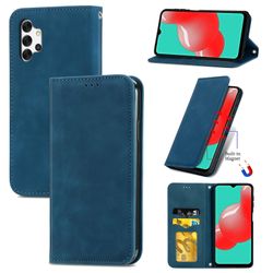 Gangxun Sag til Samsung Galaxy A32 5g Magnetisk Lukning Læder Tegnebog Cover Housse Etui Shockproof - Blå