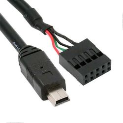 U2-018-MN 50cm USB 2.0 emolevy 9Pin mini USB 5Pin kaapeli minimonitori anturipaneeli kamera Kuten