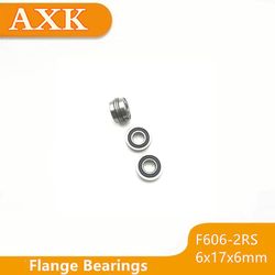 Særtilbud Udsalg F606-2rs Leje 6x17x6mm ( 10 stk ) Abec-1 Miniature Flanged F606rs Kuglelejer Rf-1760dd