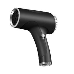 Langaton hiustenkuivaaja nopeaan kuivumiseen milloin ja missä tahansa korkealla ilmalla musta