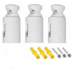 Vaihtopatterin kannattimet, pyyhekuivain, valkoinen seinäteline, säädettävä etäisyys, sopii suoriin tai kaareviin kylpyhuoneen pattereihin Walkbee hwy