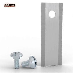 30 kpl terät Stiga-ruohonleikkurin yksireikäiseen ruostumattomasta teräksestä valmistettuun ruohonleikkurin varaosiin, 44,5 x 16 mm Edition C