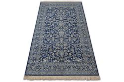 RugsX Tæppe WINDSOR 22935 JACQUARD navy - Blomster blå 200x300 cm