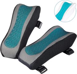 Linkrunning Ergonomisk armlæn Pads-Kontor stol armlænstræk pude - Albue støtte pude til computer, gaming og skrivebord stole (sæt af 2) Multifarve ...