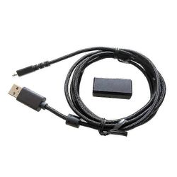 Punottu USB-hiirikaapeli musta latausjohto hiirisovitin Logitech G502: lle
