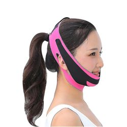 Elastisk ansigt slankere slankende bandage ansigt slankende rem kindløfter hage slank v line shaper bælte
